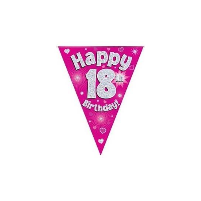 Pink Glitz - Birthday Bunting