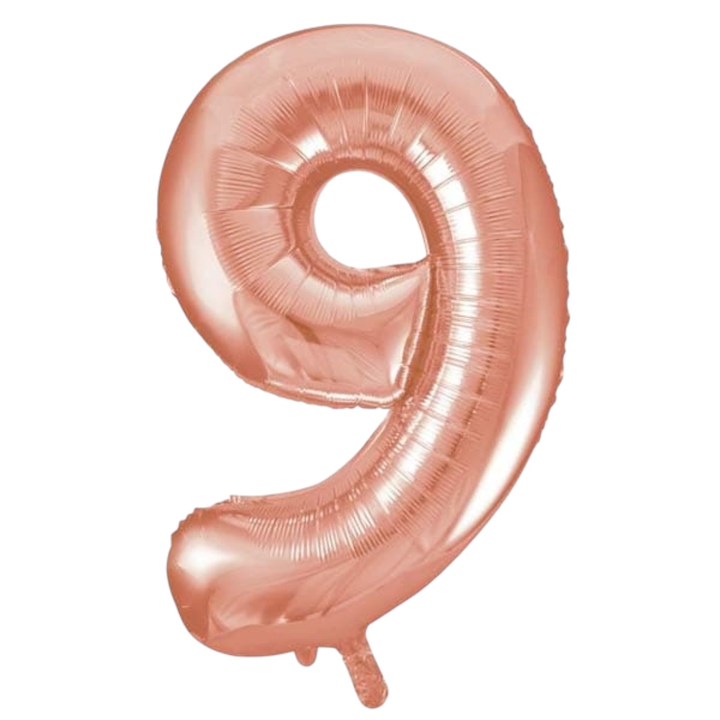 Large Rose Gold Number Balloon