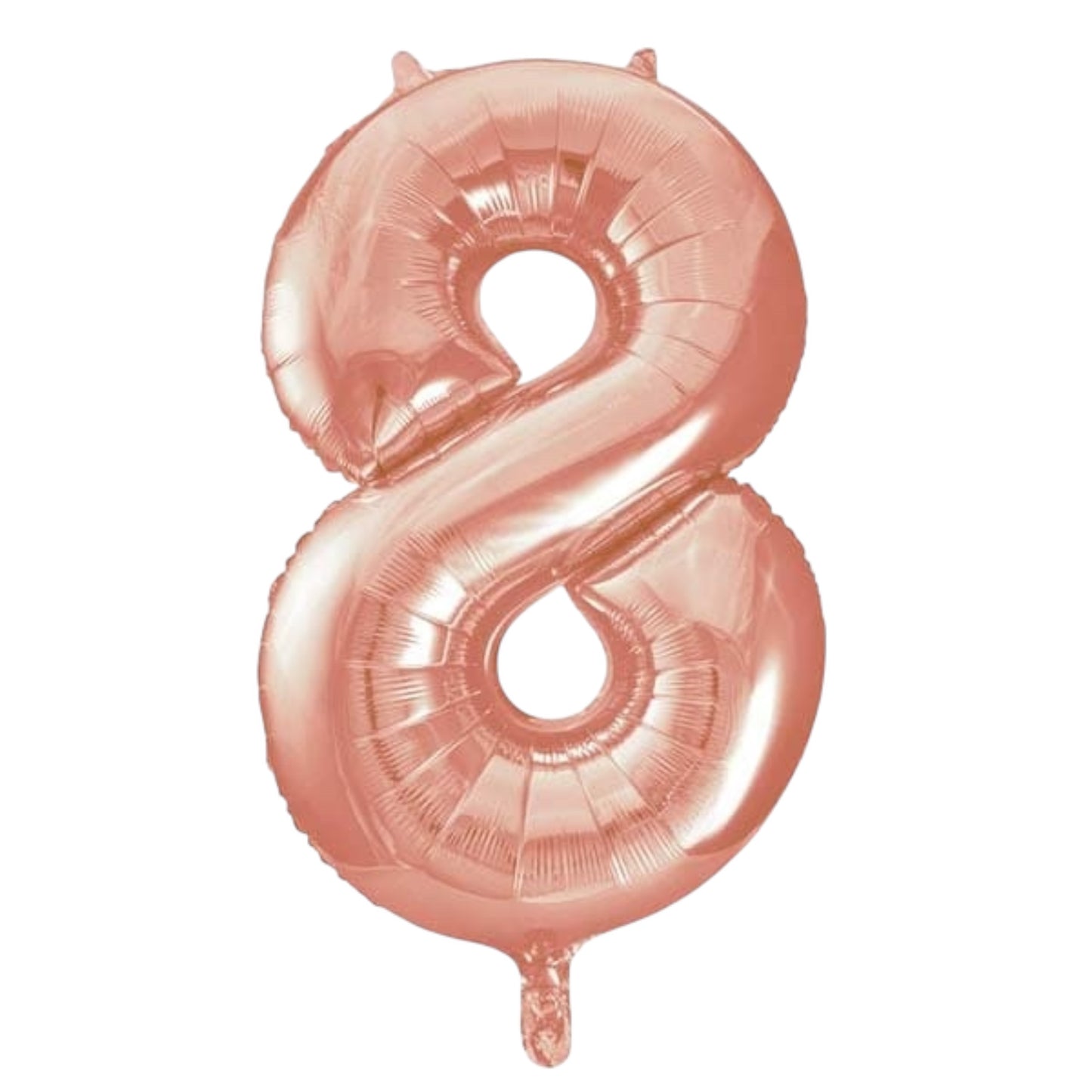 Large Rose Gold Number Balloon