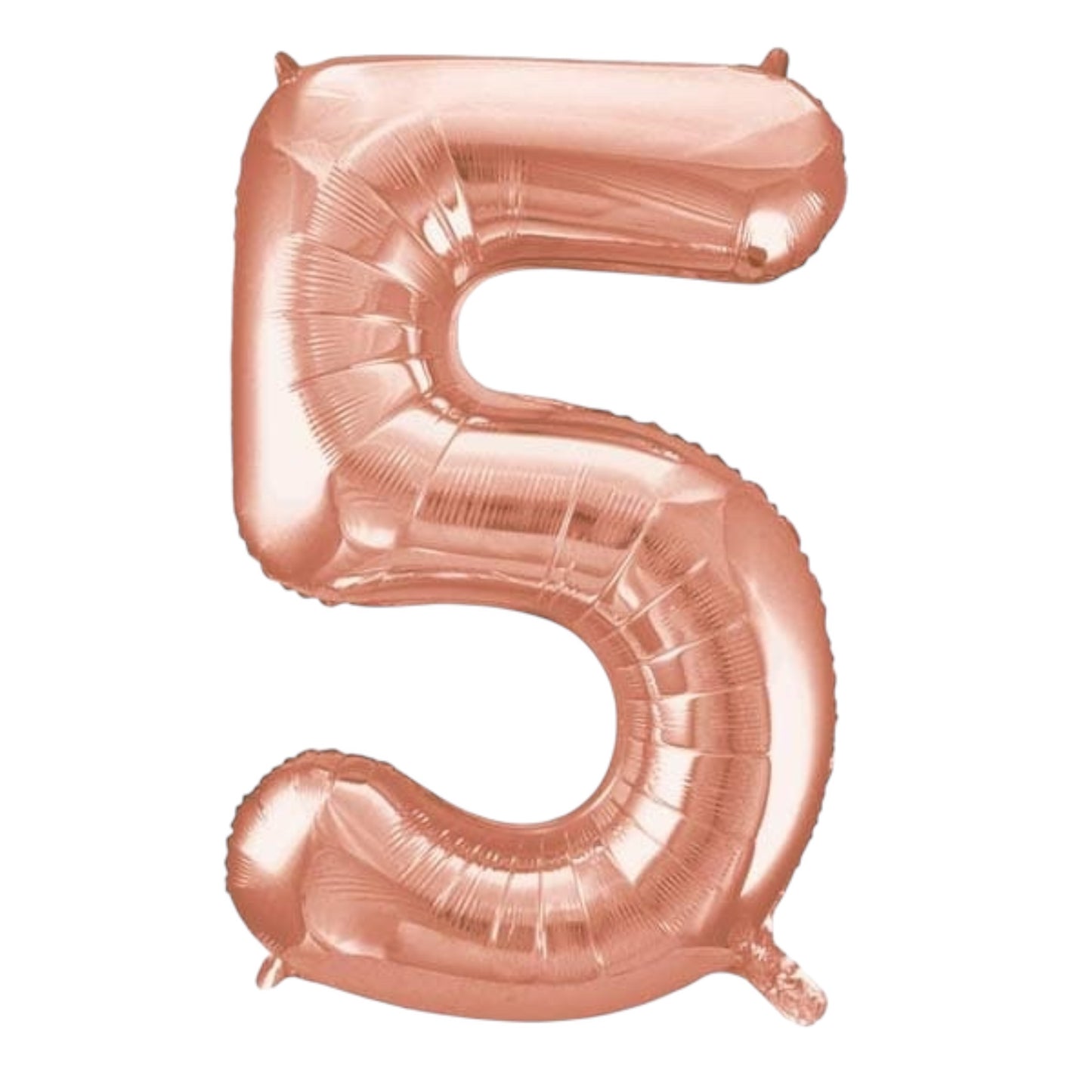 Large Rose Gold Number Balloon