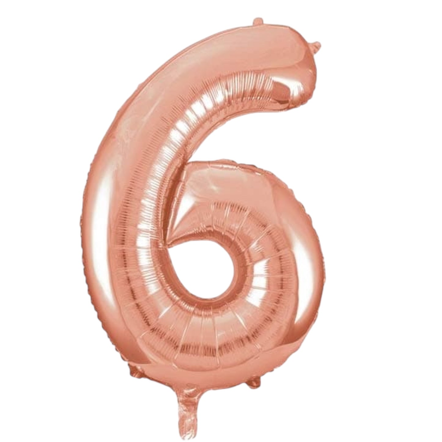 Large Rose Gold Number Balloon