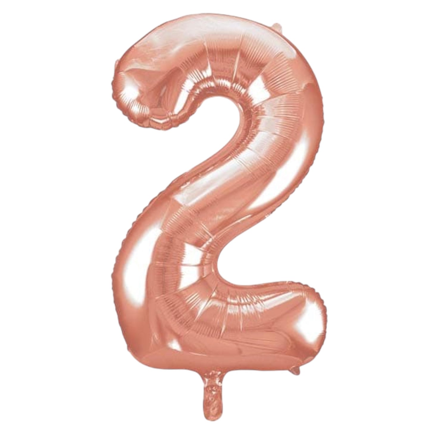 Large Rose Gold Number Balloon