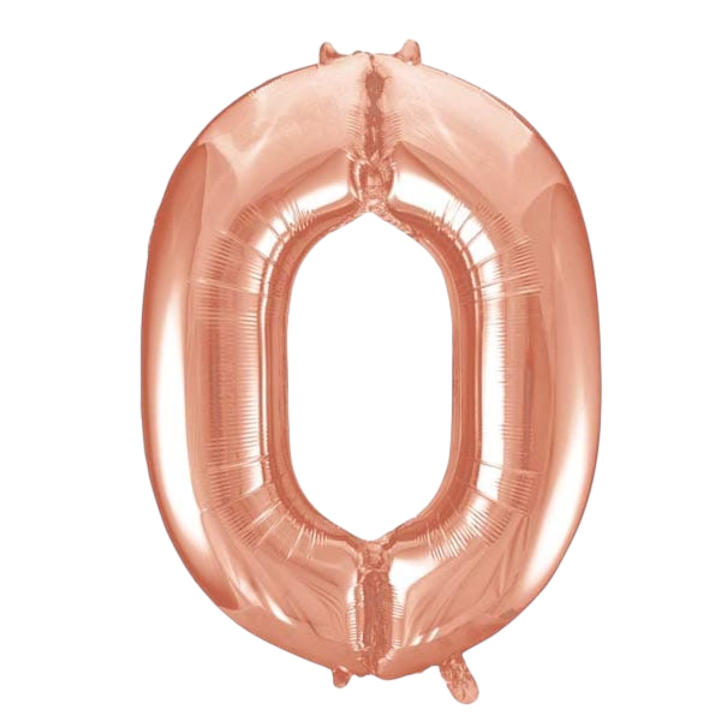 Large Rose Gold Number Balloon