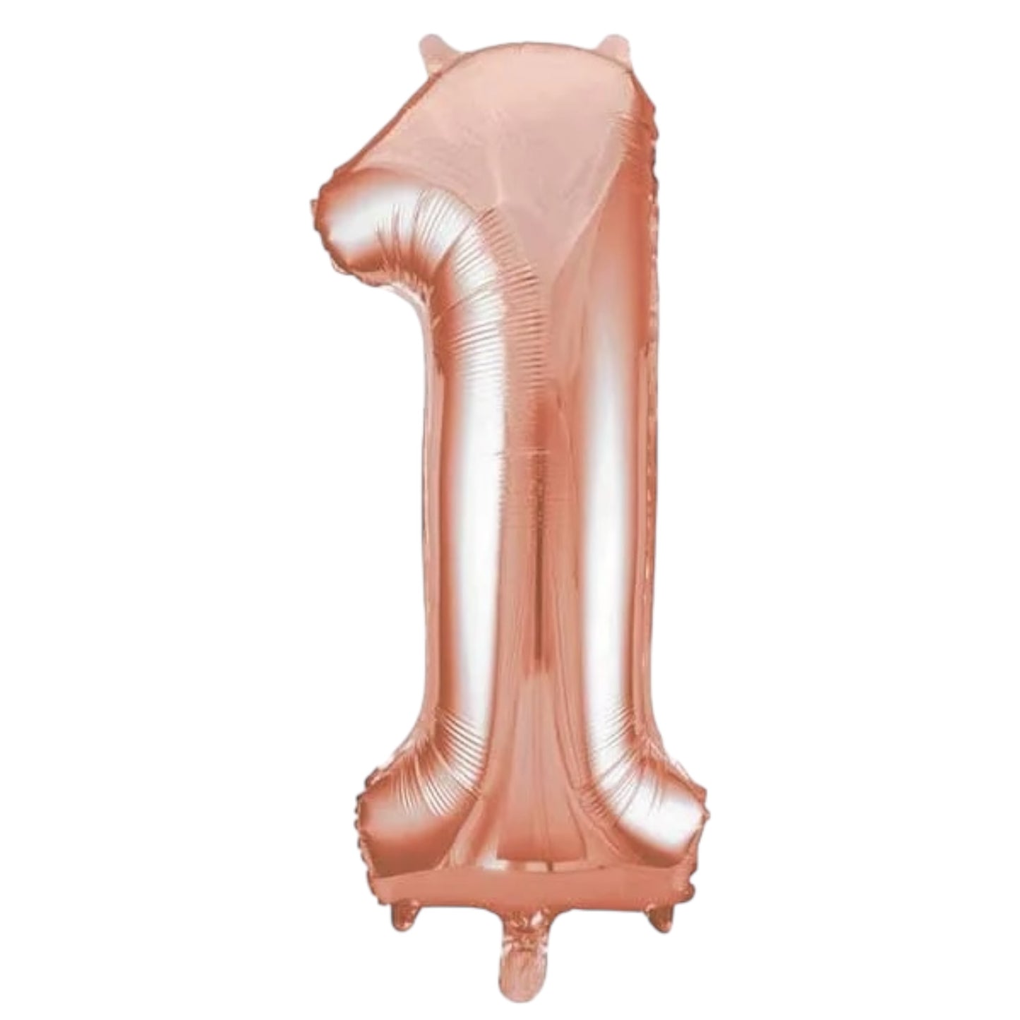 Large Rose Gold Number Balloon