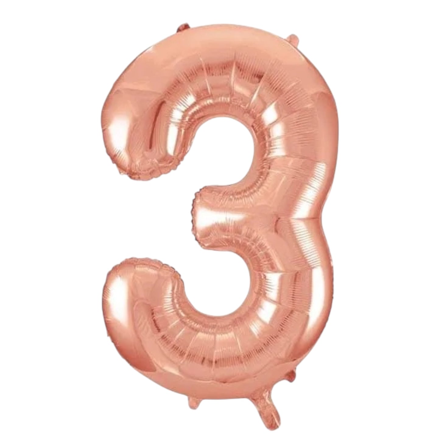 Large Rose Gold Number Balloon