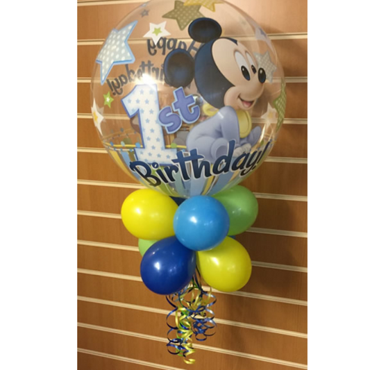 Mickey Mouse 1st Birthday Bubble