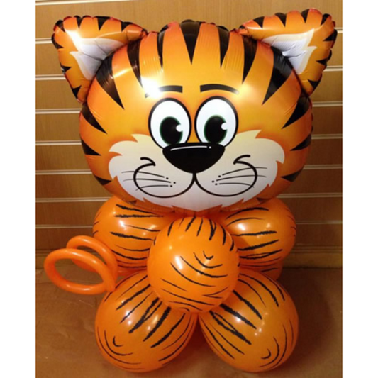 Sitting Animal Balloon - Tiger