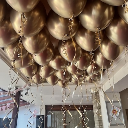 Ceiling Balloons - Gold